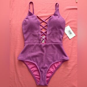 Purple One-Piece Swimsuit